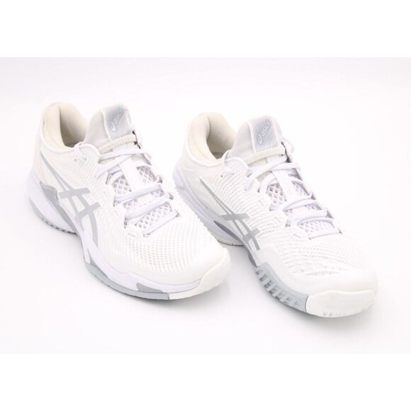 Asics Shoes - Asics Women's Court FF 3 Gel Tennis Pickleball Sneakers White/Pure Silver Sz 10